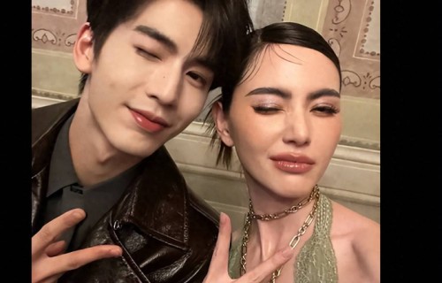 张凌赫和泰国女星Mai合影，颜值在线，幸福感十足！|朤月东方·中秋奇妙夜|虎鹤妖师录|四海重明|宁安如梦|云之羽