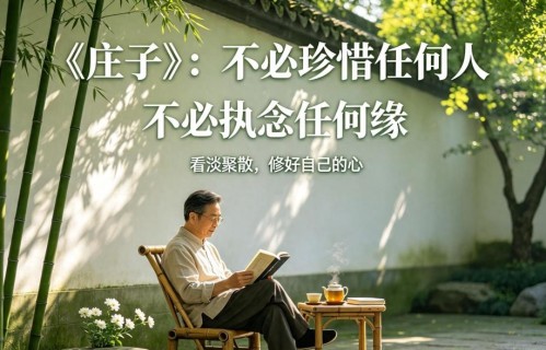 庄子：不必珍惜任何人，不必执念任何缘，所有靠近，皆为自渡