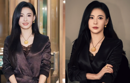 谢贤离世后张柏芝一袭黑裙首露面北京活动，畅谈演艺心态期待演技突破