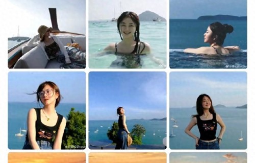 谭松韵微博更新日常美照，海边夕阳下颜值出众，氛围感满满太治愈 