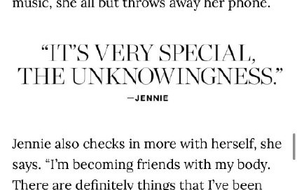 jennie坦言曾因身高自卑，如今与身体和解