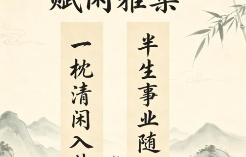 十副原创退休七言楹联，古风韵味浓，送礼裱挂皆相宜
