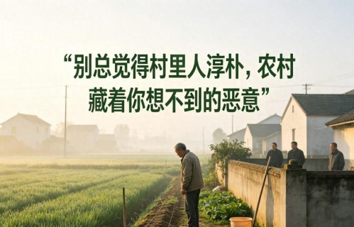 别总觉得村里人淳朴，触碰到利益，人性真面目藏不住