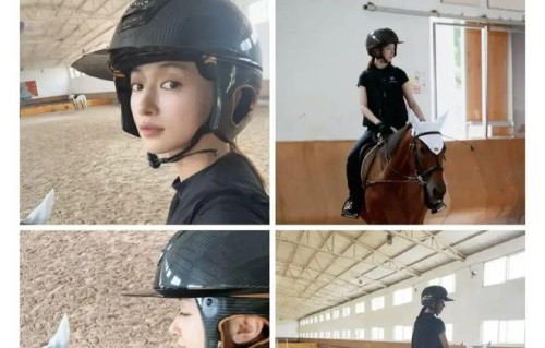 吴谨言产后复出首晒骑马照，“上进组”预示新戏即将开拍？