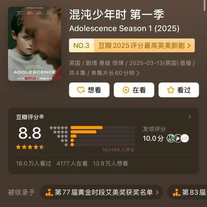 获得多项大奖的《混沌少年时》